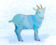 Blue Goat in a Blue Coat