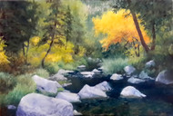 'Somewhere on Big Thompson' by Lyse Dzija 24x16. Oil on canvas, gallery wrap.