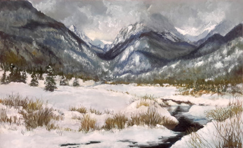 'RMNP, Moraine Park Snow' by Lyse Dzija 26x16