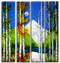 Four Seasons Set - 'Moon over the Mountains' 
Each panel measures 6" x 30"
These are one-of-a-kind pieces.  CALL the gallery to determine what is available.
970-577-8100