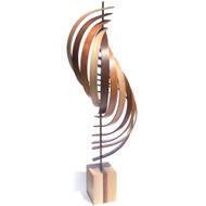'Ascension' by Jeff Linenkugel of J.L. Custom Works. This wood sculpture measures approximately 45 inch tall and 12" wide.  