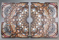 'Collusion Pair' by Philip Roberts is a 12 Layer wood design  measuring approximately 49" x 32". 