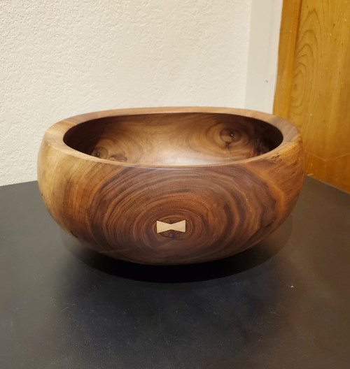 Large Walnut Bowl by Dave Landers