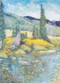 "Across the Bridge, Zirkel Wilderness", Oil by Lyse Dzija