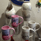 Mugs by Bruce Fairman, Irid Pink & Desert Sand colors