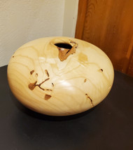 Hollow Form in Wormy Ash by Dave Landers