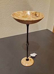 Goblet in Black Ash Burl by Dave Landers