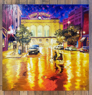 "Lights Reflection After Rain" (Union Station, Denver) by Stanislav Sidorov 