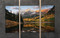 Maroon Bells Sunrise Tree panel panoramic fine art photography by David Clack mounted  on tile.
