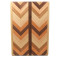Large Wood Cutting Board with Herringbone pattern.