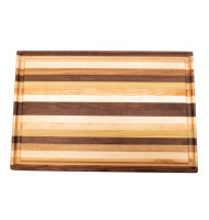 Large Wood Cutting Board with classic style with groove.