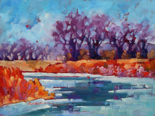 "Two Hours at 20 Degrees" by Coni Grant
Original oil painting.