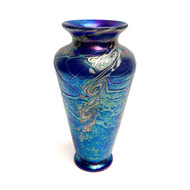 Hand Blown Glass "Vase Traditional Large Cobalt" by Bryce Dimitruk 
10" H x 5" W x 5" D