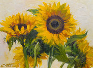 Season of Sunflower by Mitch Caster, 12x16, Oil