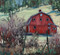 "Springtime Barn" by Susiehyer, 12x12, Oil