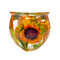 Hand blown glass "Sunflower Cup" by David Lotton 4" H x 4.5" W (view 1)