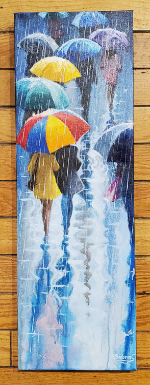 "Colorful Umbrella" by Stan Sidorov 10x20