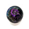 Small Hand Blown "Paperweight Heart" by Dottie Boscamp 2 1/2" H x 3" W x 3" D (Purple)