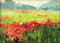 "Poppin Fields" by Susiehyer, 6x8, Oil