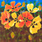 "Garden Poppies", Silk Painting  by Yelena Sidorova