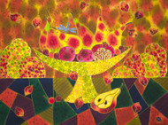 "Still-Life with Pears", Silk Painting  by Yelena Sidorova