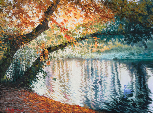 "Sunlight through the Foliage" by Stan Sidorov 24x18