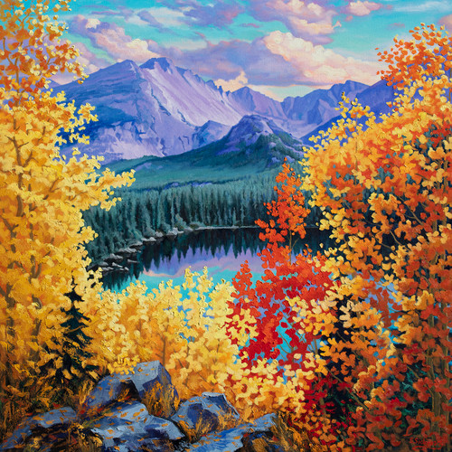 "Bear Lake, RMNP" by Stan Sidorov 36x36