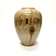 Sliced Hollow Form Aspen with Walnut Pewa by Dave Landers 7" tall x 5" (View 1) 