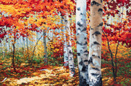 The Quiet Fire of Fall, 36x24, Oil