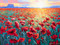 Field of Poppies II, 48x36, Oil