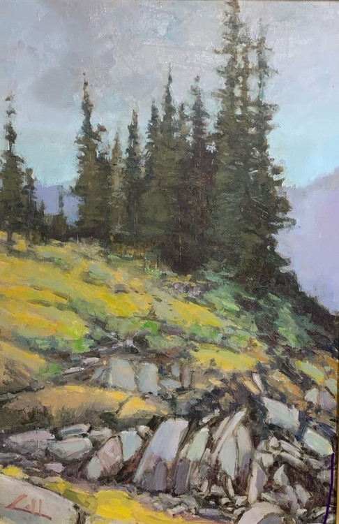 "Rocky Foundation", Oil by George Coll