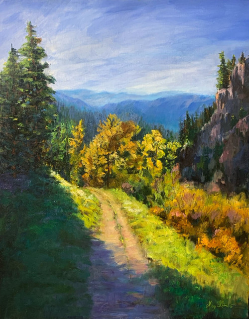 "Path to Fall Beauty", Oil by Mary Landis