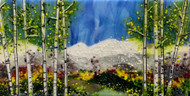 The Mtn Scene Spring Horizontal wall piece by Kathi D. Dougherty portrays a wonderful and bright mountain scene in Colorado. 12" x 24".
Shop now or call to speak with a sales associate for additional assistance.
Earthwood Collections, 970.577.8100