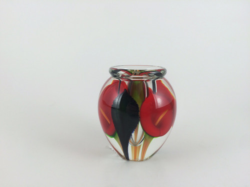 "Mini Calla Lily Vase in Red" by Scott Bayless.