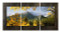 Fine Art Photography, Longs Peak from Bear Lake in Fall in Rocky Mountain National Park. It's presented as a Triptych mounted on slate with UV protection by David Clack.