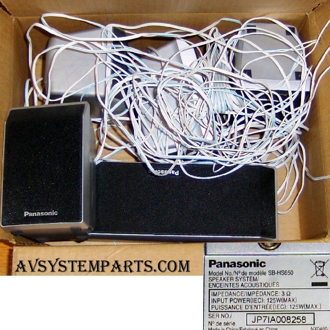 Panasonic HSSB650,SB750,SB950 Home Theater System Speakers