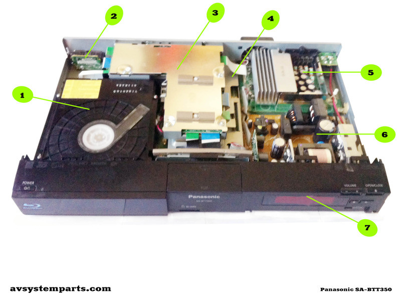 Panasonic SA-BTT350 BD VXY2119,RJBX3450A ,RJBX0661BA,RTBX0662AD