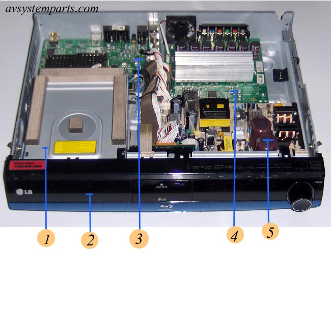 LG LHB953/LHB954 BD Home Receiver 5.1Ch Parts
