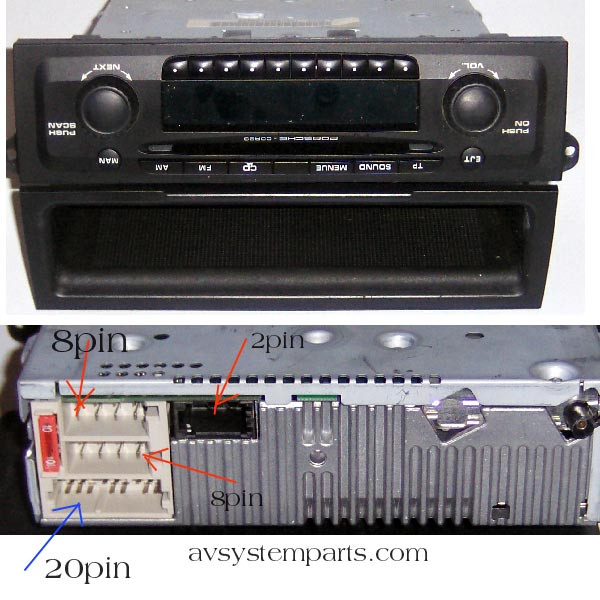 Porsche Cdr23 Be6627 In Dash Cd Fm Am Car Player