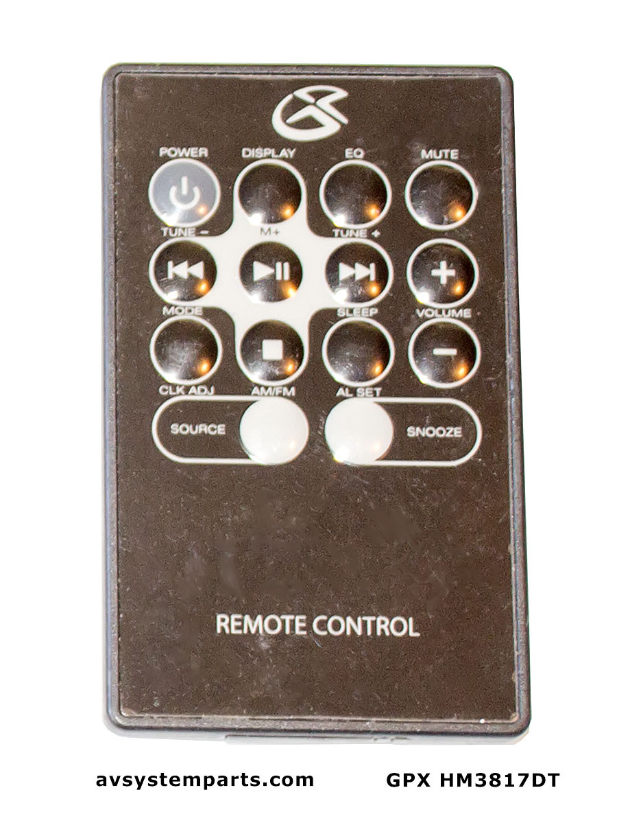 gpx hm3817dt remote
