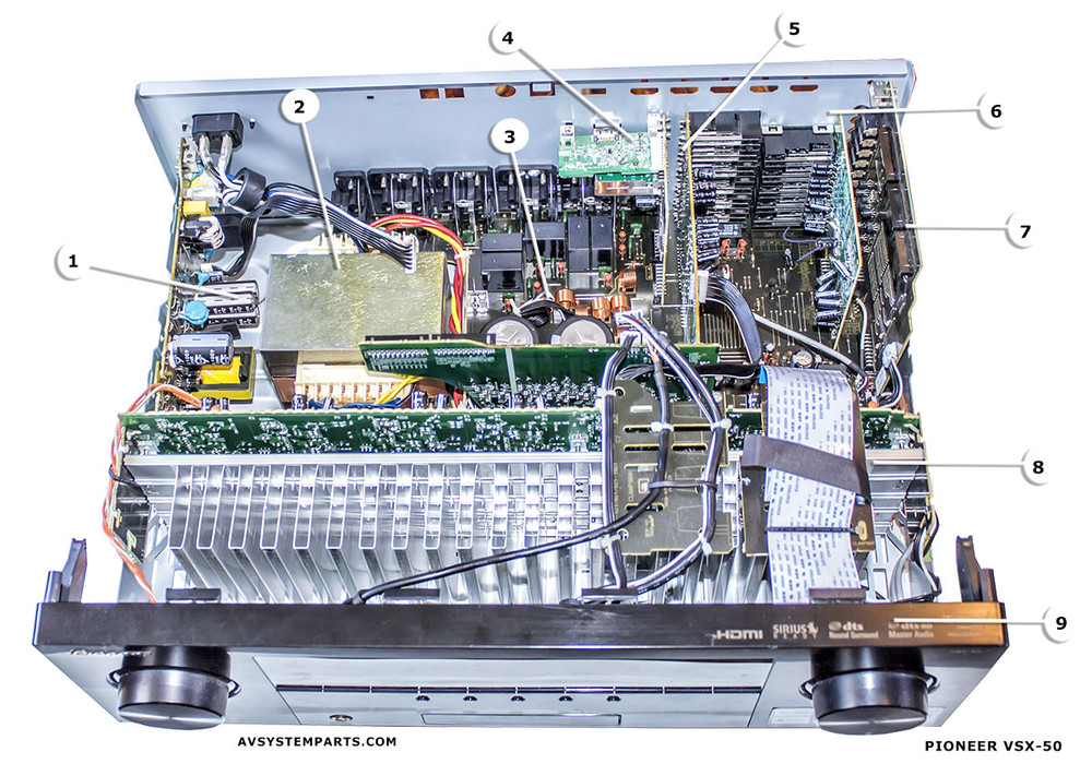 Pioneer VSX-50 Parts: