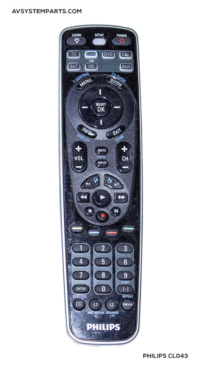 Philips Universal Remote Control CL043 SRP110327