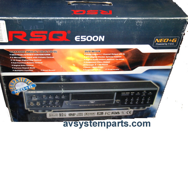 Rsq E500n Karaoke Cdg Neo G Dvd Svcd Dvcd Vcd Cd Cdr Cd Rw Mp3 Player Ntsc Pal