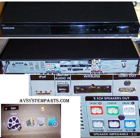 Samsung Ht C550 Xaa 5 1ch 1000w Dvd Home Theater Player