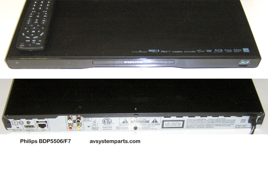 Philips Dvp5506 F7 Dvd 3d Bluray Divx Network Wifi Player