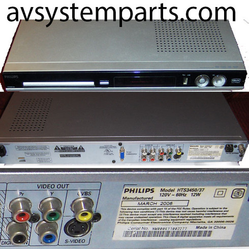 Philips HTS3450/37 5.1Ch,1000w DVD Home Theater System Playe