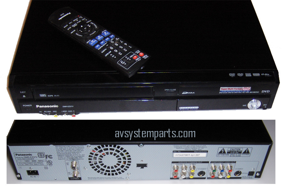 Panasonic Diga Dmr Ez37v Dvd Recorder Vcr Combo W Atsc Tv Tuner