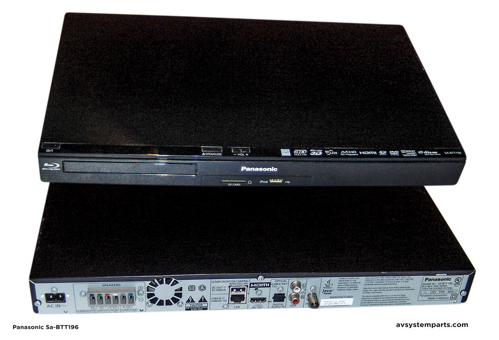 Panasonic Sa Btt196 5 1 Ch 1000w 3d Blu Ray Home Theater System Player