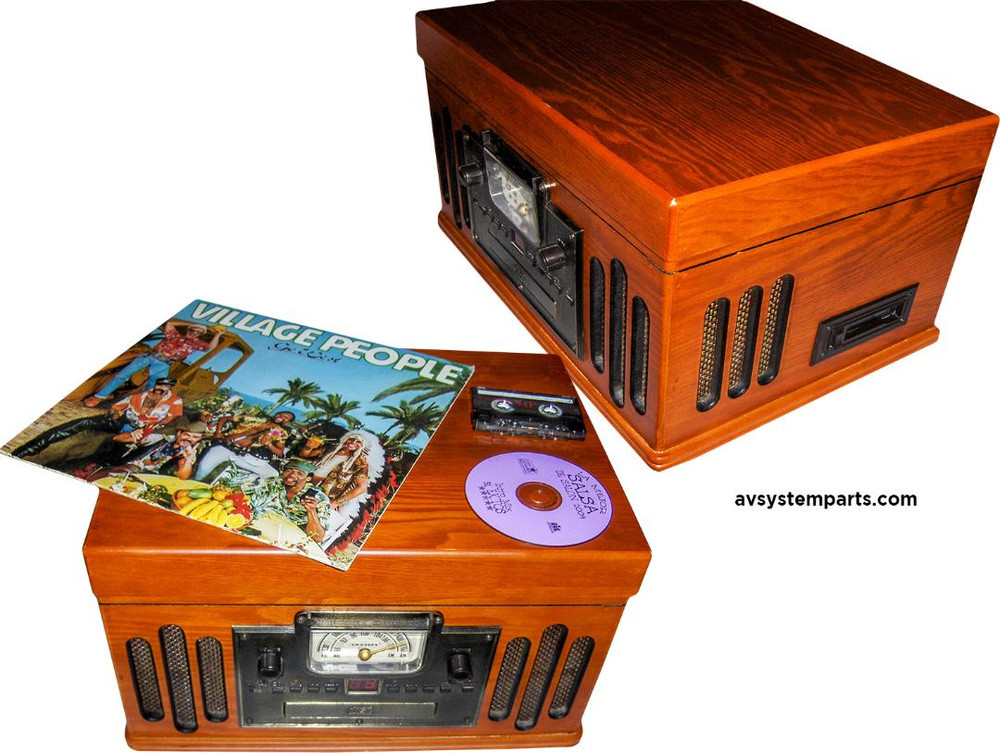 Crosley CR704C Musician All in One Turntable Radio, CD, Cassette, Record Playe