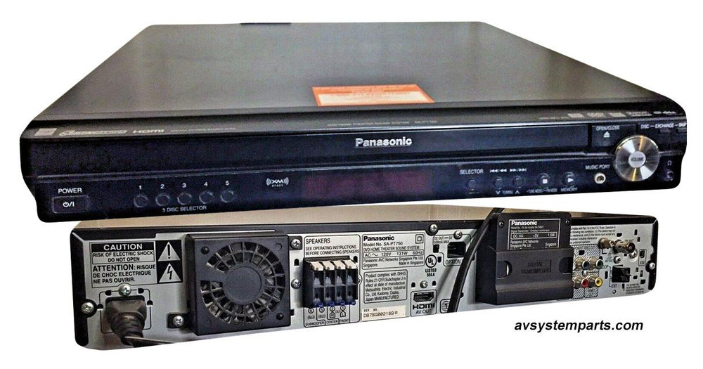 Panasonic SA-PT750, SA-PT950 5.1Ch 1000w DVD AM/FM Home Theater Receiver